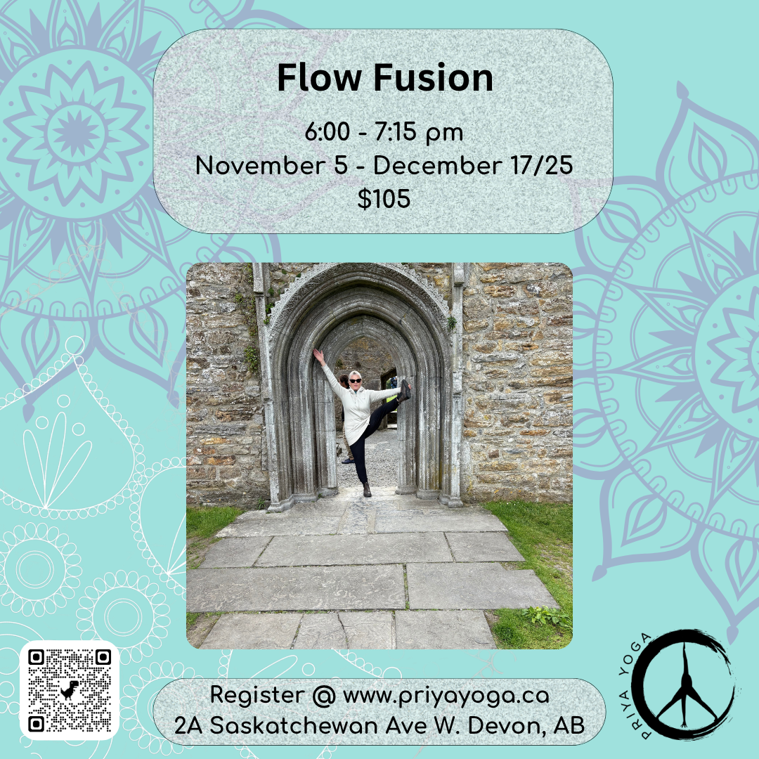 2025 Wednesday Flow Fusion 6:00 - 7:15 pm Nov/Dec