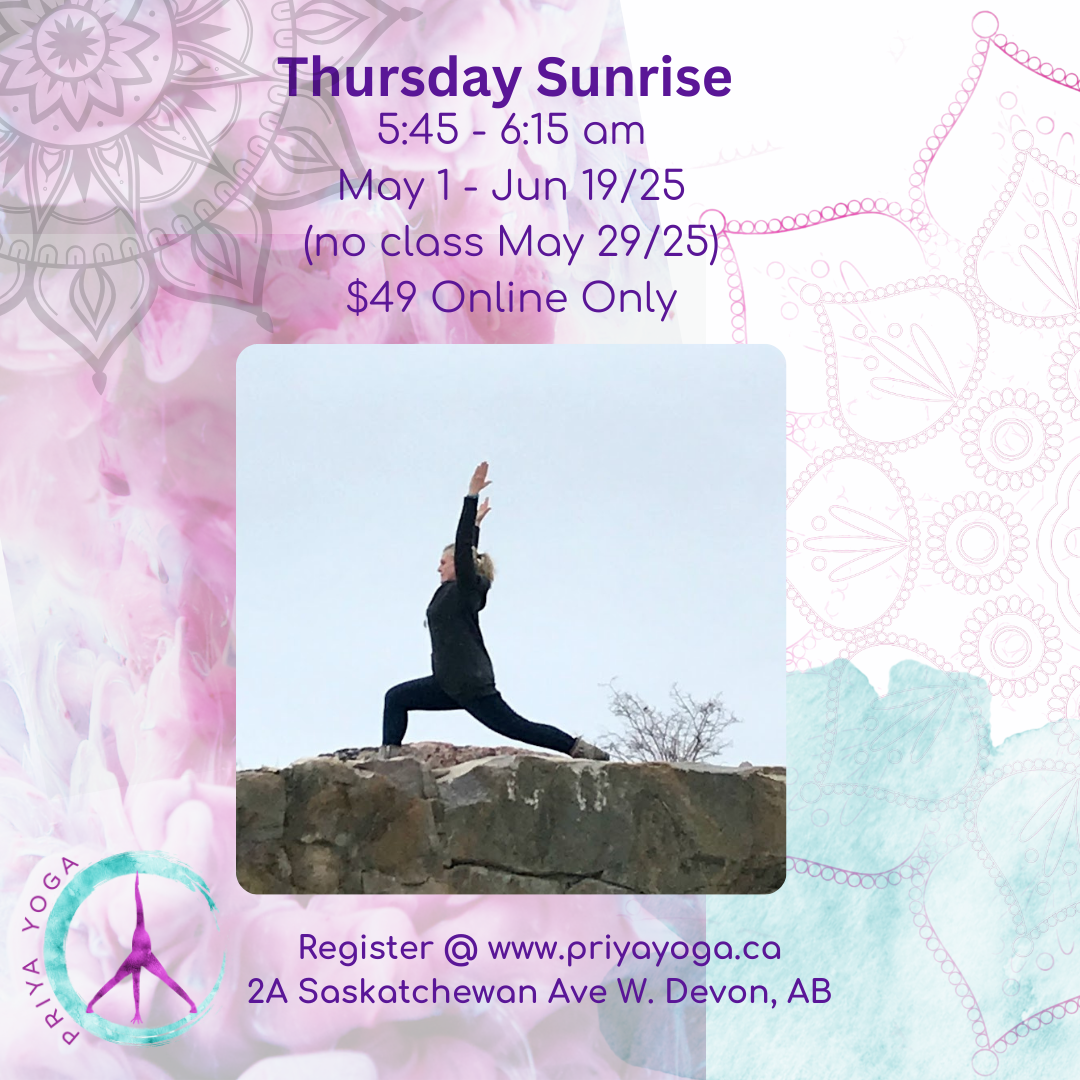 2025 Thursday Sunrise 5:45-6:15am May/June Online Only