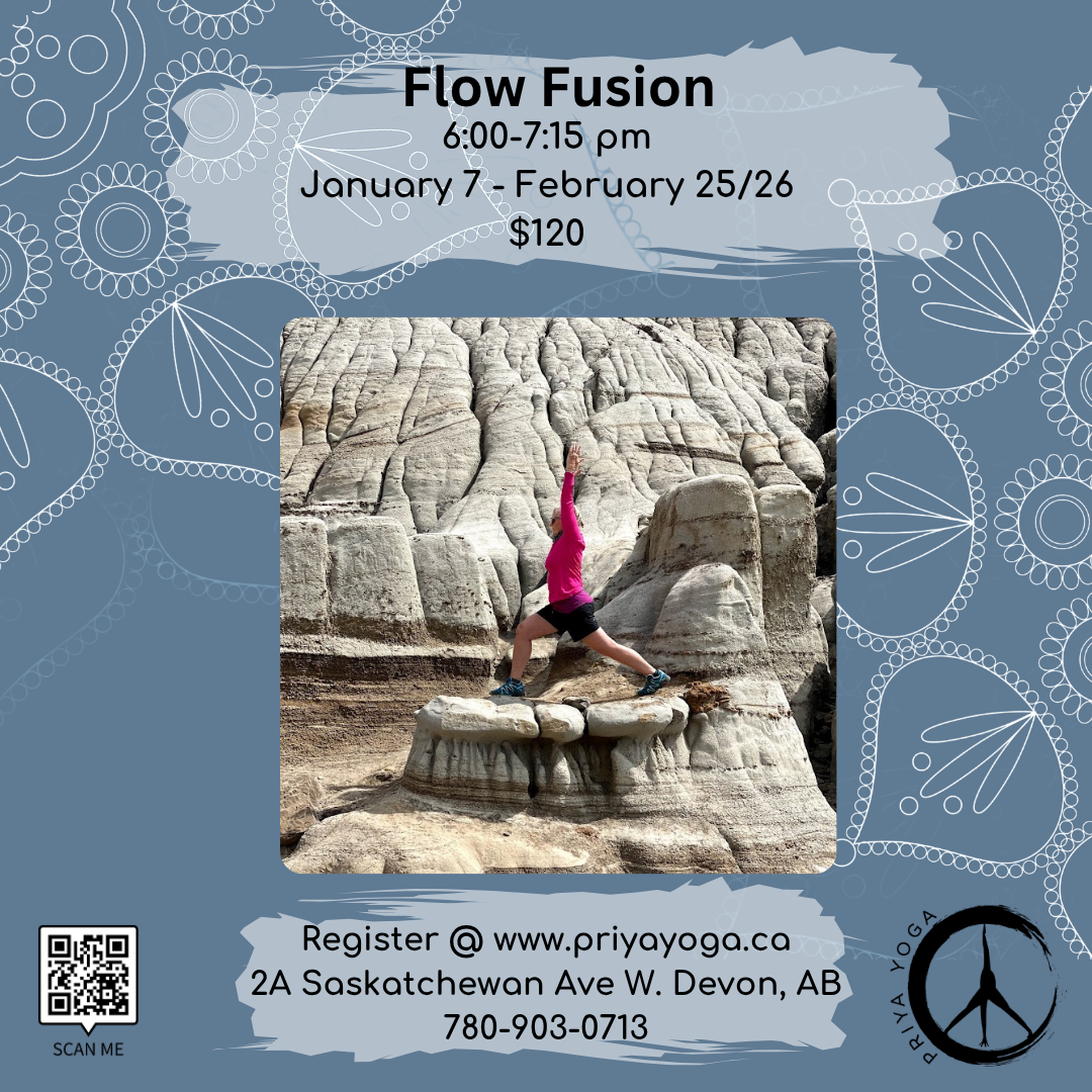 2026 Wednesday Flow Fusion 6:00 - 7:15 pm Jan/Feb