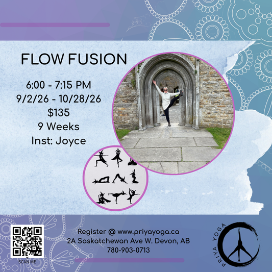 Wednesday Flow Fusion 6:00 - 7:15 pm Sep/Oct 2026
