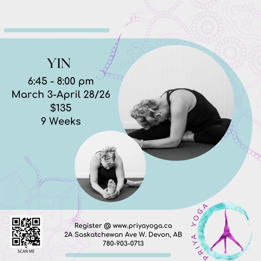 Tuesday Yin 6:45-8:00 pm Mar/Apr/26