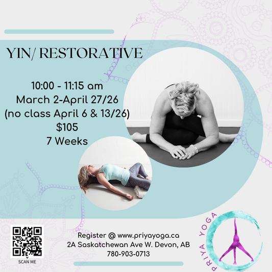Monday Yin/Restorative 10:00-11:15 am Mar/Apr/26