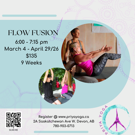 Wednesday Flow Fusion 6:00 - 7:15 pm Mar/Apr/26