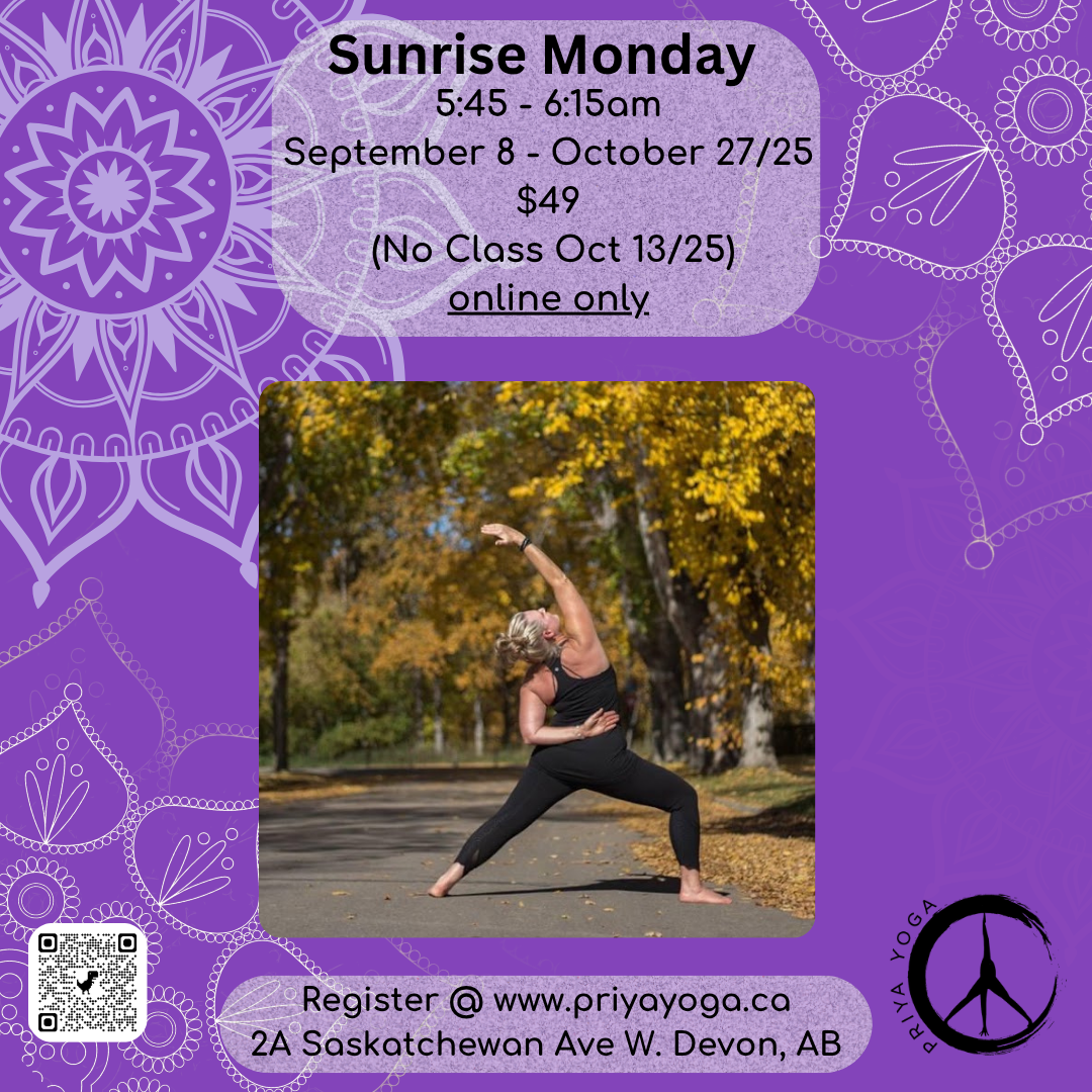 2025 Monday Sunrise 5:45-6:15 am         Sep/Oct Online Only