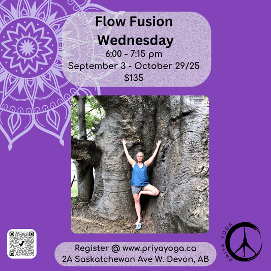 2025 Wednesday Flow Fusion 6:00 - 7:15 pm Sep/Oct