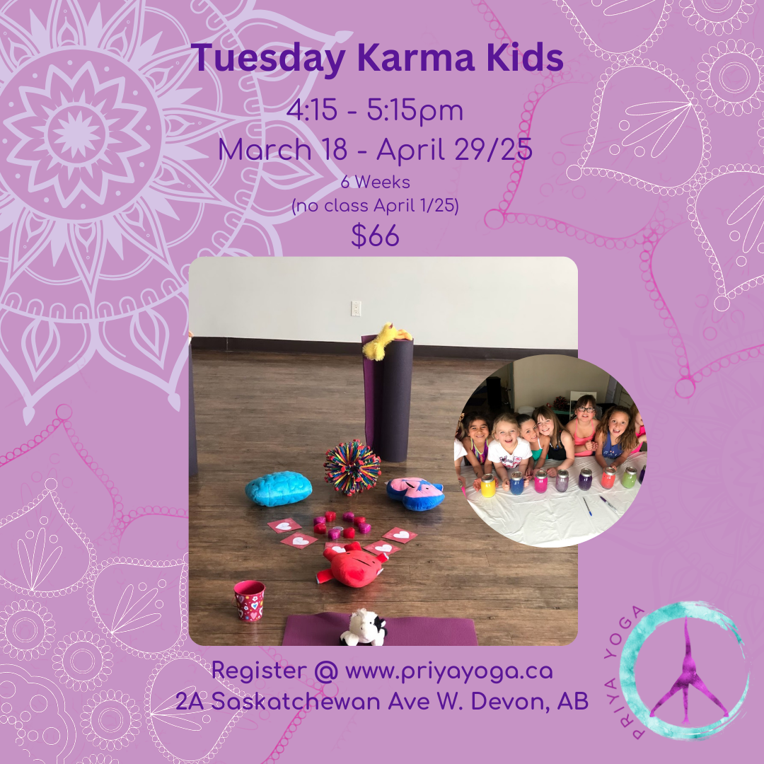 2025 Tuesday  Karma Kids 4:15-4:45pm Mar/Apr