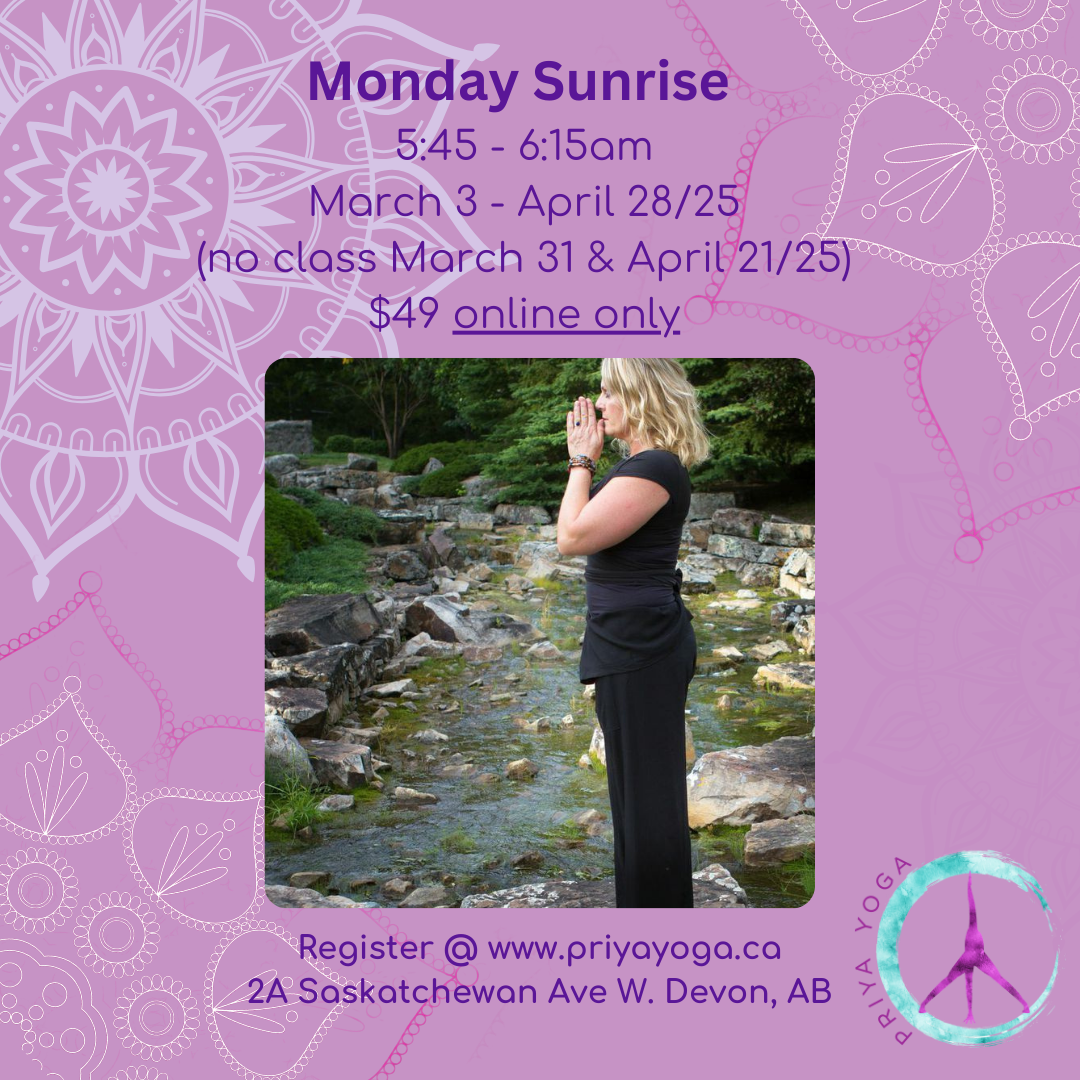 2025 Monday Sunrise 5:45-6:15am Mar/Apr Online Only