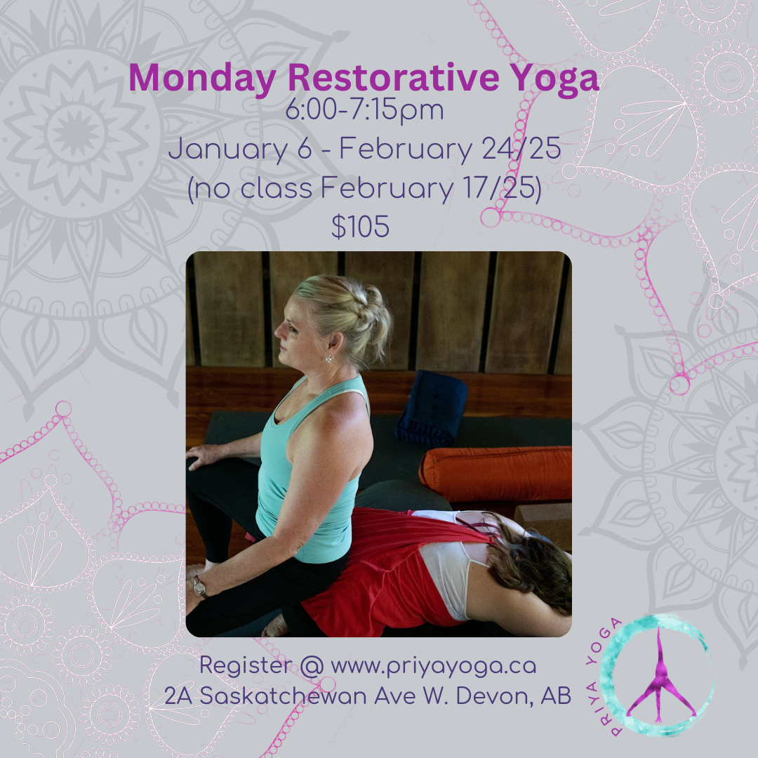 2025 Monday Restorative 6:00-7:15pm  Jan/Feb