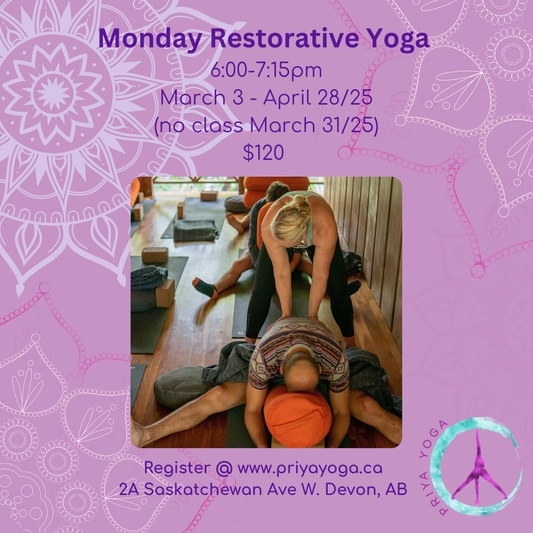 2025 Monday Restorative 6:00-7:15pm  Mar/Apr