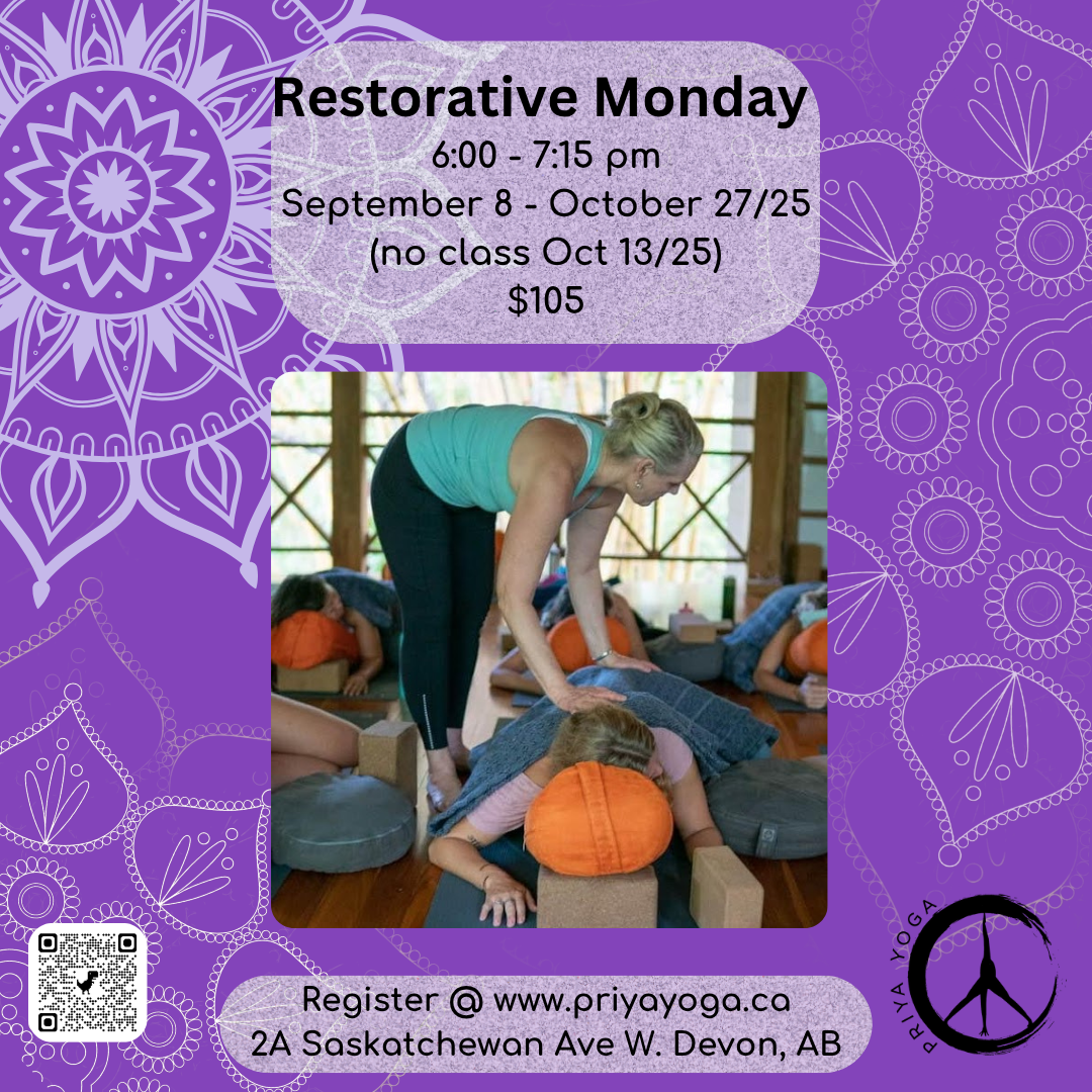 2025 Monday Restorative 6:00-7:15pm  Sep/Oct