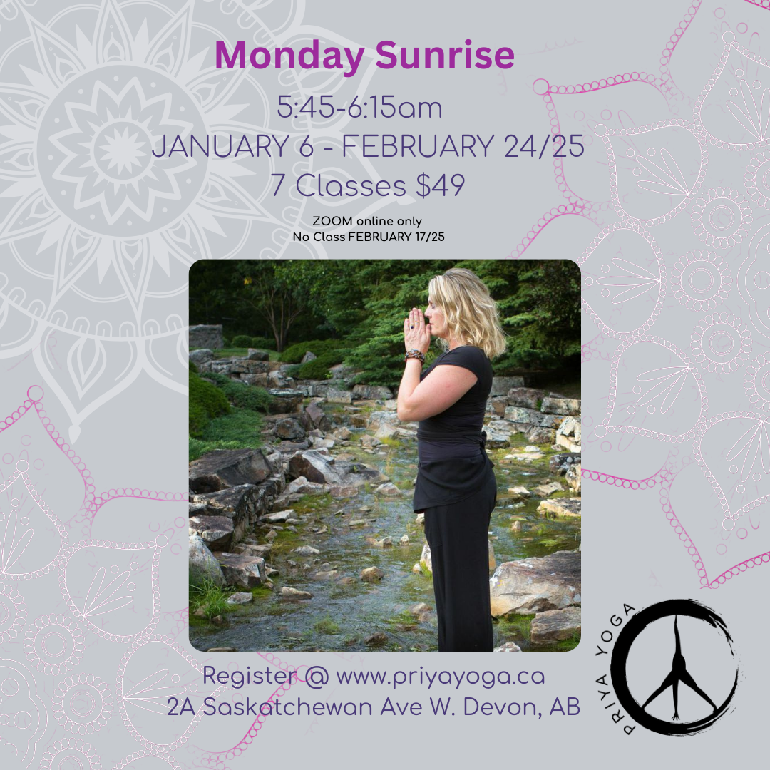 2025 Monday Sunrise 5:45-6:15am Jan/Feb Online Only