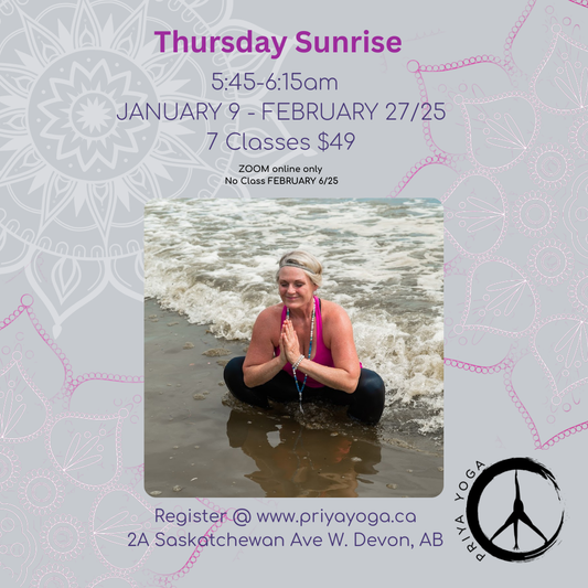 2025 Thursday Sunrise 5:45-6:15am Jan/Feb Online Only