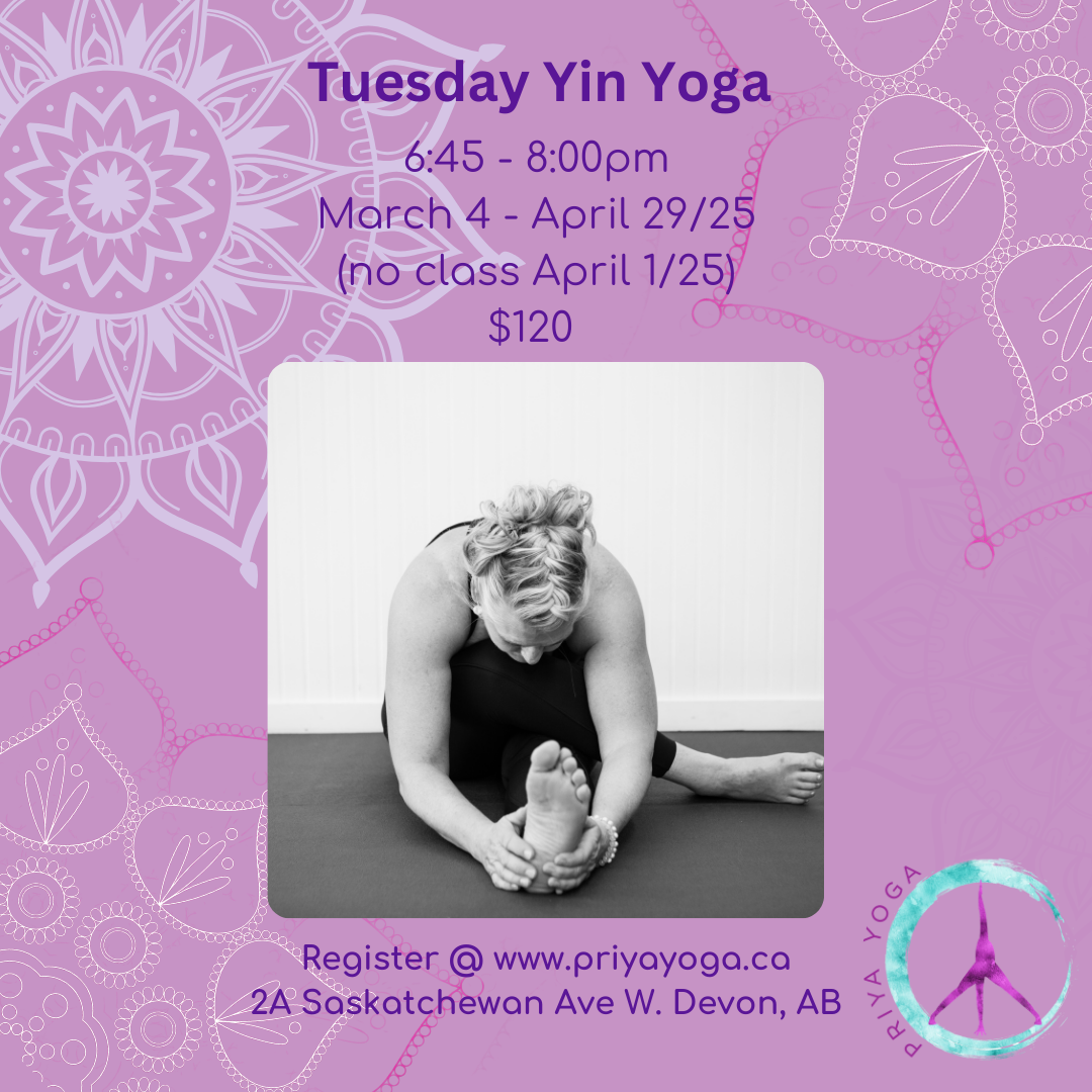 2025 Tuesday Yin 6:45-8:00pm Mar/Apr