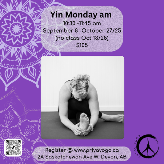 2025 Monday Yin 10:30-11:45 am Sep/Oct
